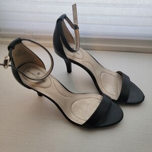 Bandolino Madia Black Open Toe Ankle Strap Sandal